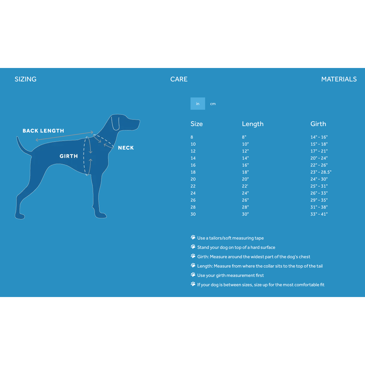 RC Dog District Arctic Blue - 10" - Coats - RC Pet Products - PetMax Canada