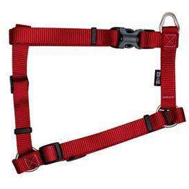 Zeus Nylon Dog Harness Deep Red Lg: 3/4 x 18-27 in Harnesses Lg: 3/4 x 18-27 in | PetMax Canada
