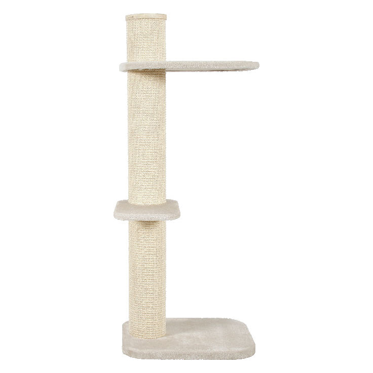 Zolux City Cat 3 Cat Scratching Post With 2 Platforms Beige Cat Scratching Posts | PetMax Canada