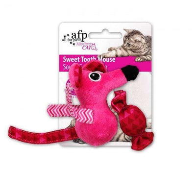 All For Paws Cat Toy Sweet Tooth Mouse Pink Cat Toys Pink | PetMax Canada