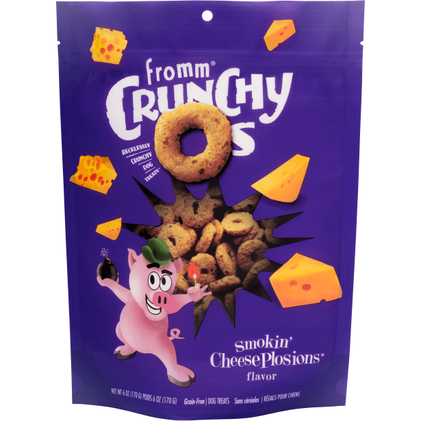 Fromm Crunchy O's Smokin' CheesePlosions Dog Treats - 170g - Dog Treats - Fromm - PetMax Canada