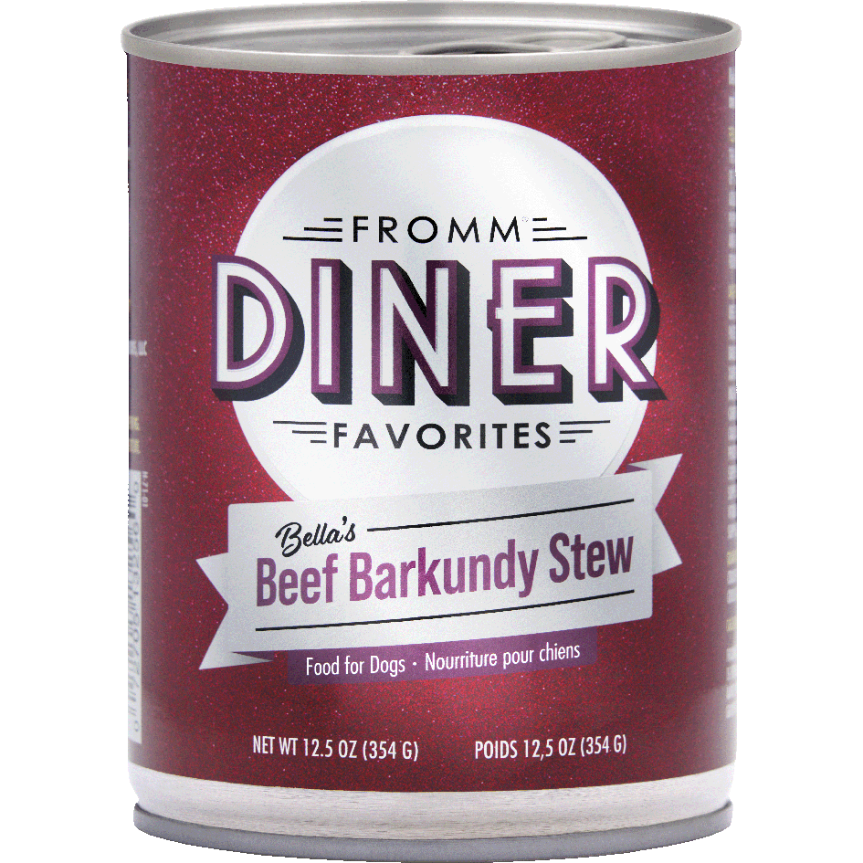 Fromm Diner Bella's Beef Barkundy Stew Canned Dog Food - 354g - Canned Dog Food - Fromm - PetMax Canada