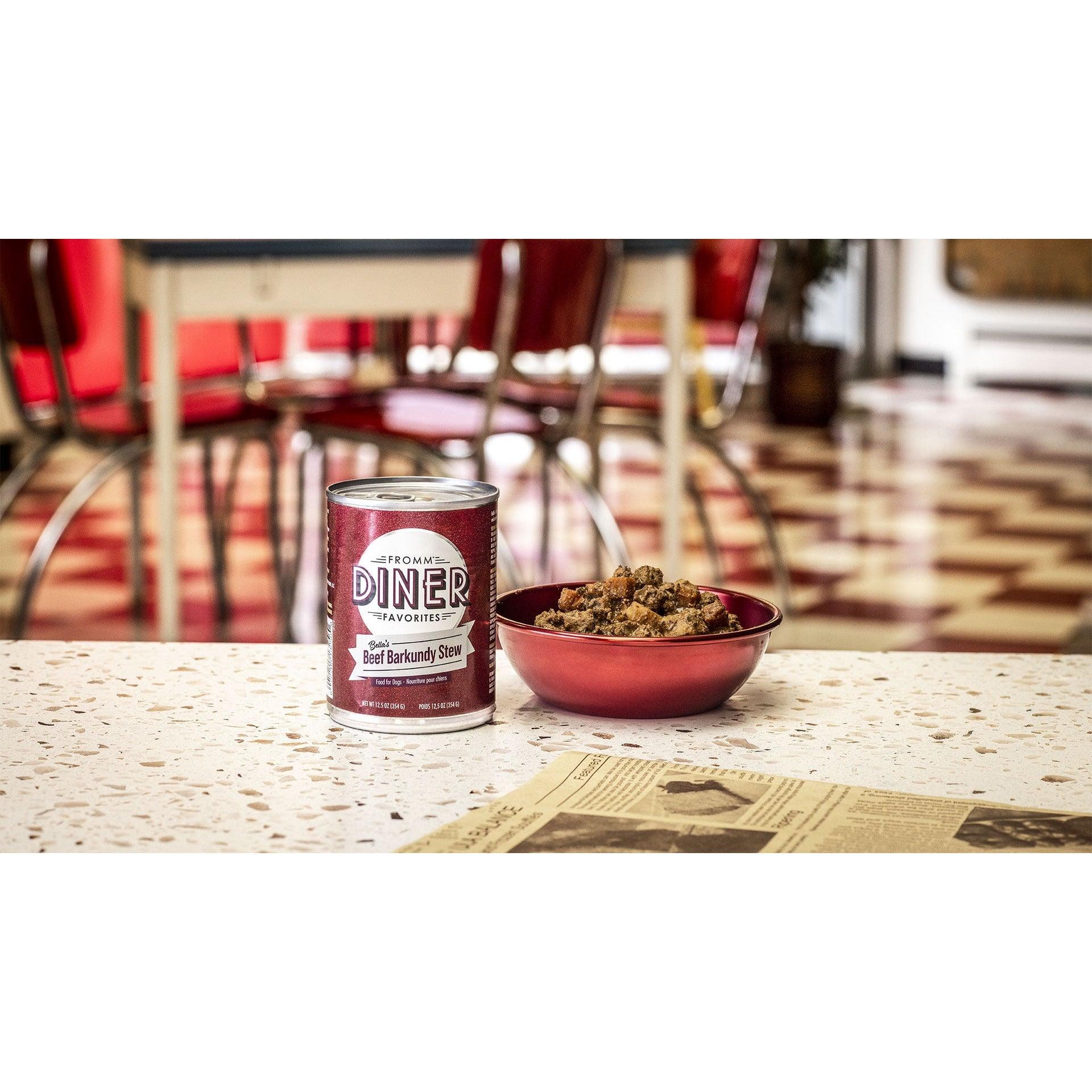 Fromm Diner Bella's Beef Barkundy Stew Canned Dog Food - 354g - Canned Dog Food - Fromm - PetMax Canada