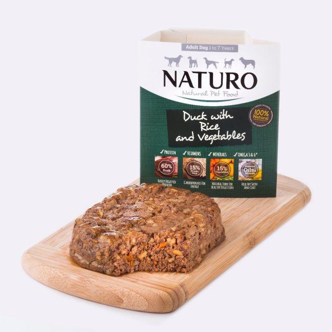 Naturo Canine Adult Tray Wet Dog Food Duck & Rice With Vegetables - 400g - Canned Dog Food - Naturo - PetMax Canada