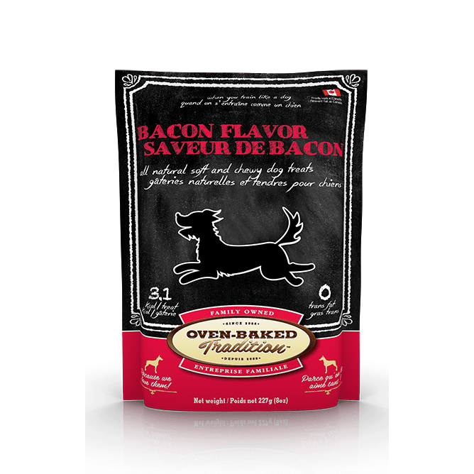 Oven-Baked Tradition Dog Treats Bacon Flavour - 227g - Dog Treats - Oven-Baked Tradition - PetMax Canada