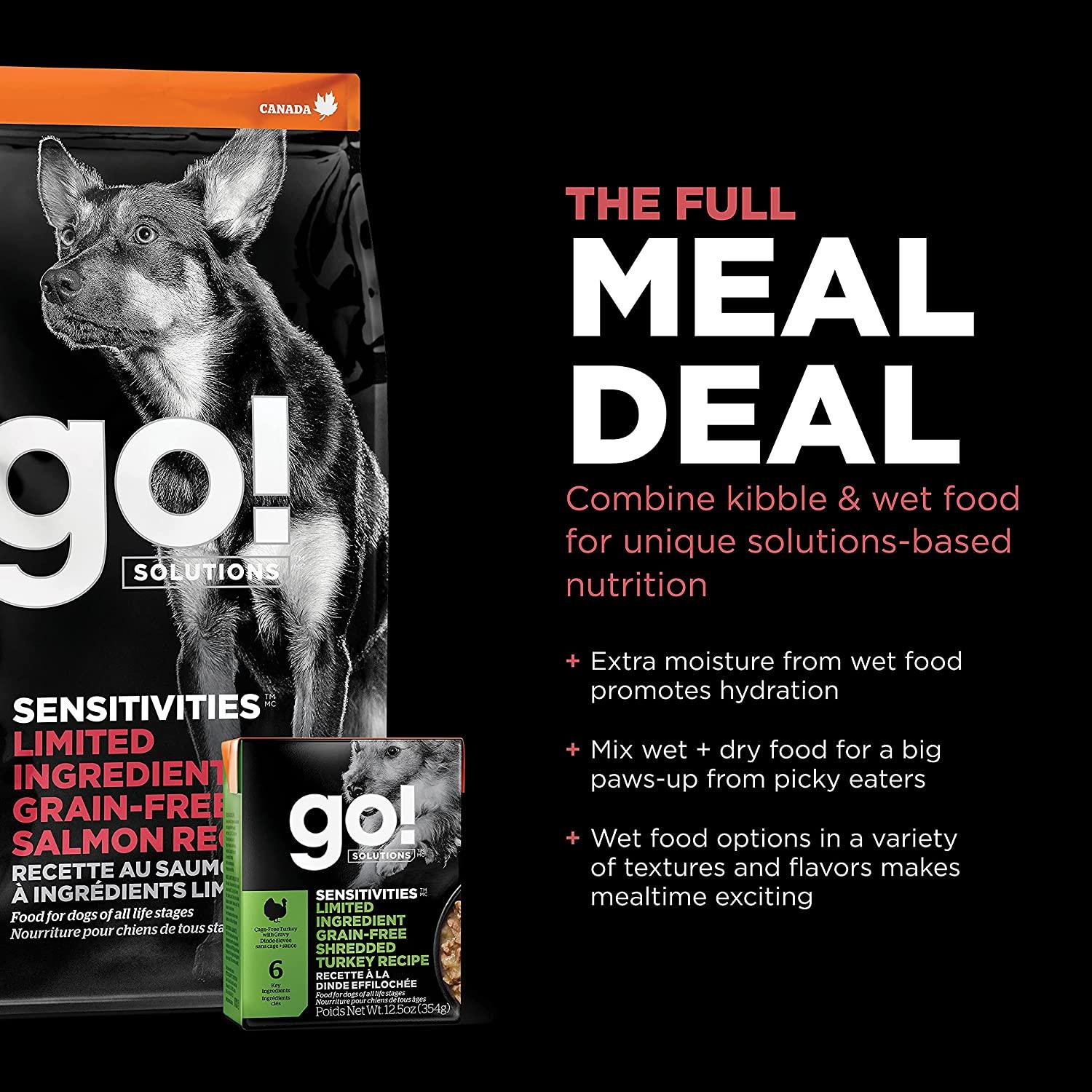 GO! SENSITIVITIES Limited Ingredient Grain Free Salmon recipe for dogs - 1.59 Kg - Dog Food - Go! - PetMax Canada