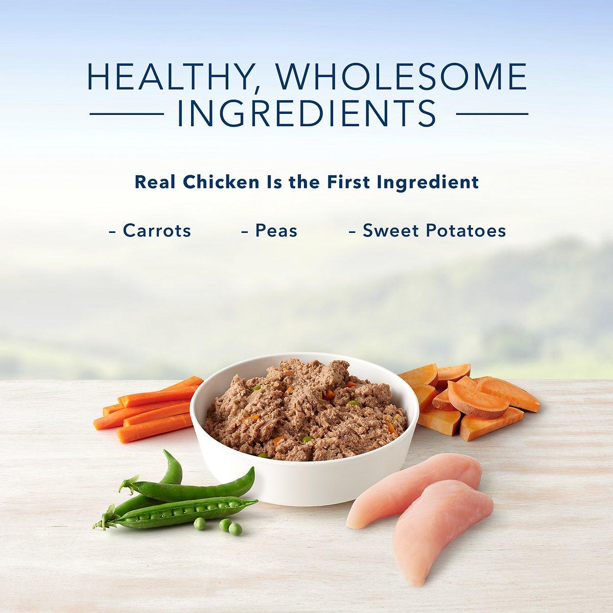 Blue Buffalo Homestyle Recipe Small Breed Chicken Dinner Canned Dog Food - 156g - Canned Dog Food - Blue Buffalo - PetMax Canada