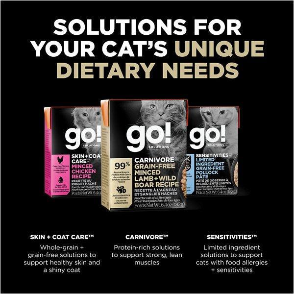 Go! Cat Food Carnivore Grain Free Tetra Pak Lamb & Boar - 182g - Canned Cat Food - Go! - PetMax Canada