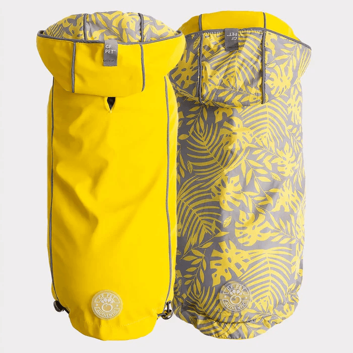 GF Pet Reversible Raincoat Yellow For Dogs - Small - Coats - GF Pet - PetMax Canada