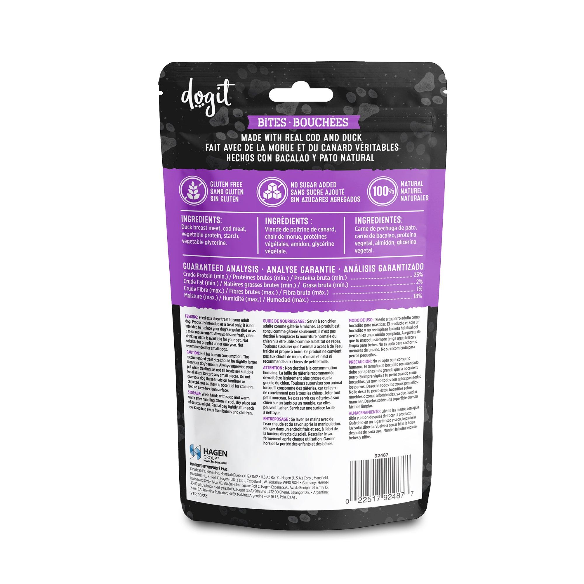 Dogit Snack Bar Dog Treats Cod & Duck Bites - 150g - Dog Treats - Dogit - PetMax Canada