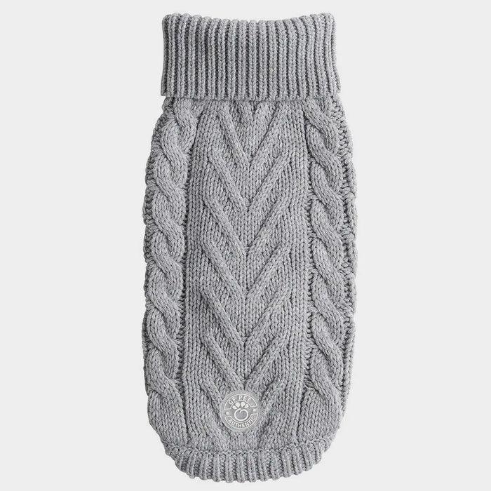 GF Pet Chalet Sweater Grey For Dogs - XX-Small - Sweaters - GF Pet - PetMax Canada