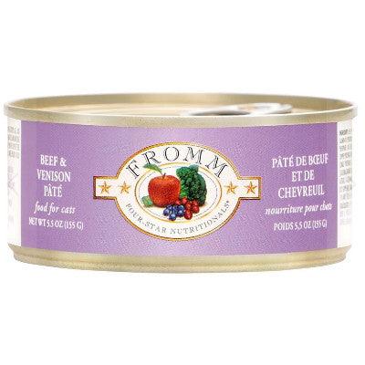 Fromm Four Star Canned Cat Food Beef & Venison Pate - 156g - Canned Cat Food - Fromm - PetMax Canada