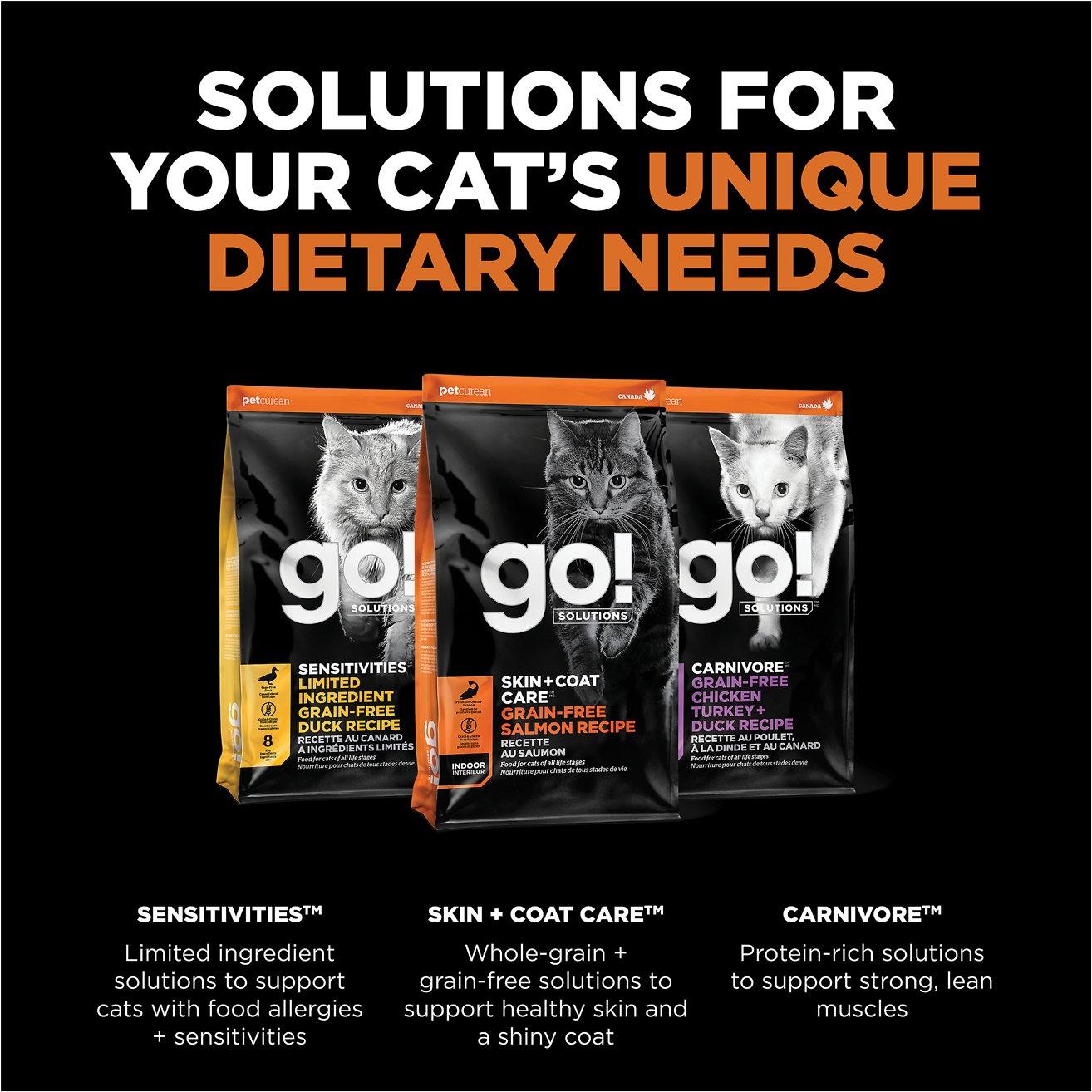 GO! SKIN + COAT CARE Grain Free Salmon Recipe for cats - 1.36 Kg - Cat Food - Go! - PetMax Canada