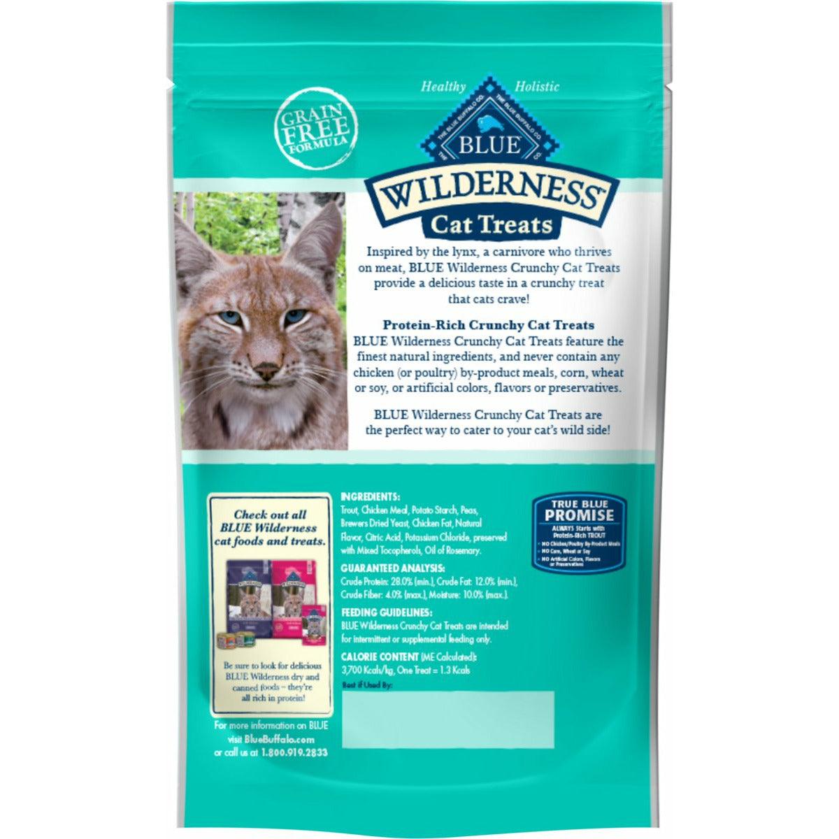 Blue Buffalo Wilderness Trout Formula Crunchy Grain-Free Cat Treats - 56g - Cat Treats - Blue Buffalo - PetMax Canada