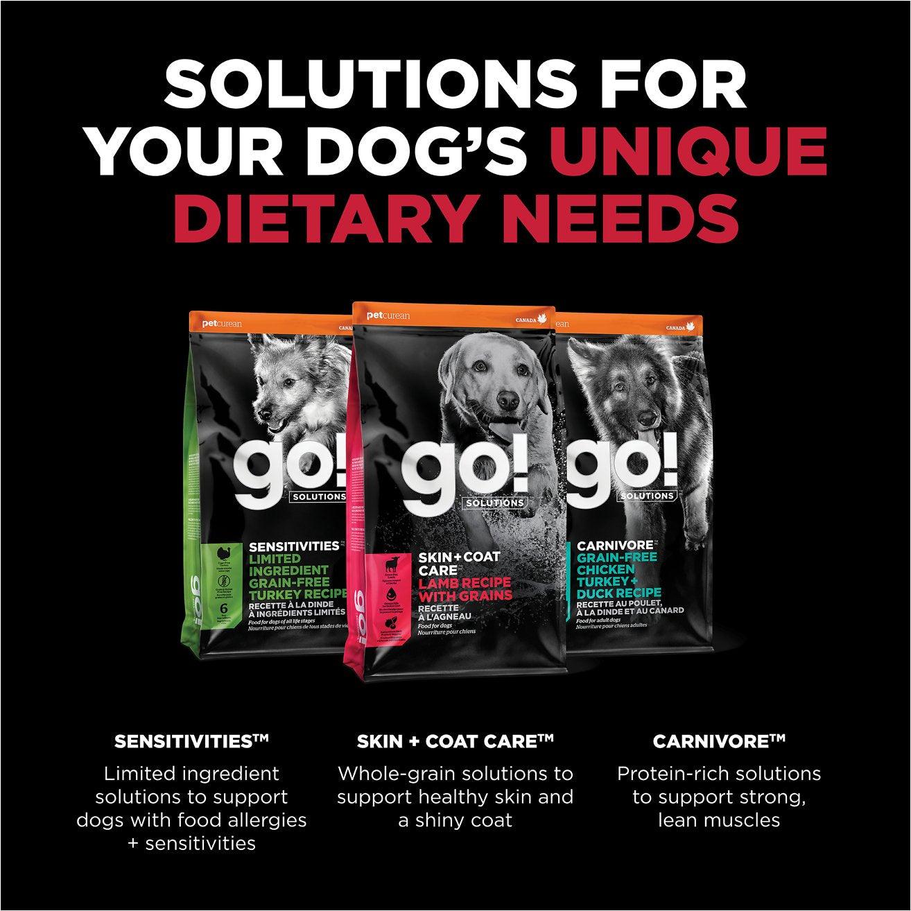 GO! SKIN + COAT CARE Lamb Recipe for dogs - 1.59 Kg - Dog Food - Go! - PetMax Canada