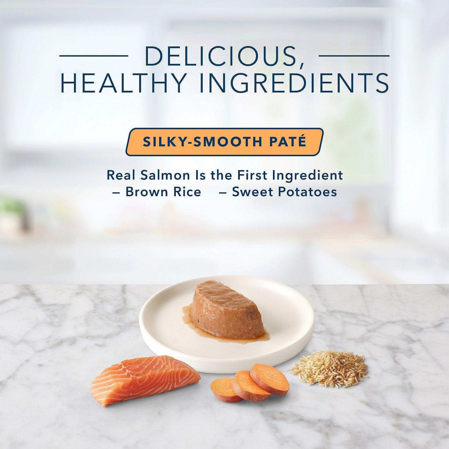 Blue Buffalo Tastefuls Spoonless Singles Adult Salmon Entree Pate - 74g - Canned Cat Food - Blue Buffalo - PetMax Canada