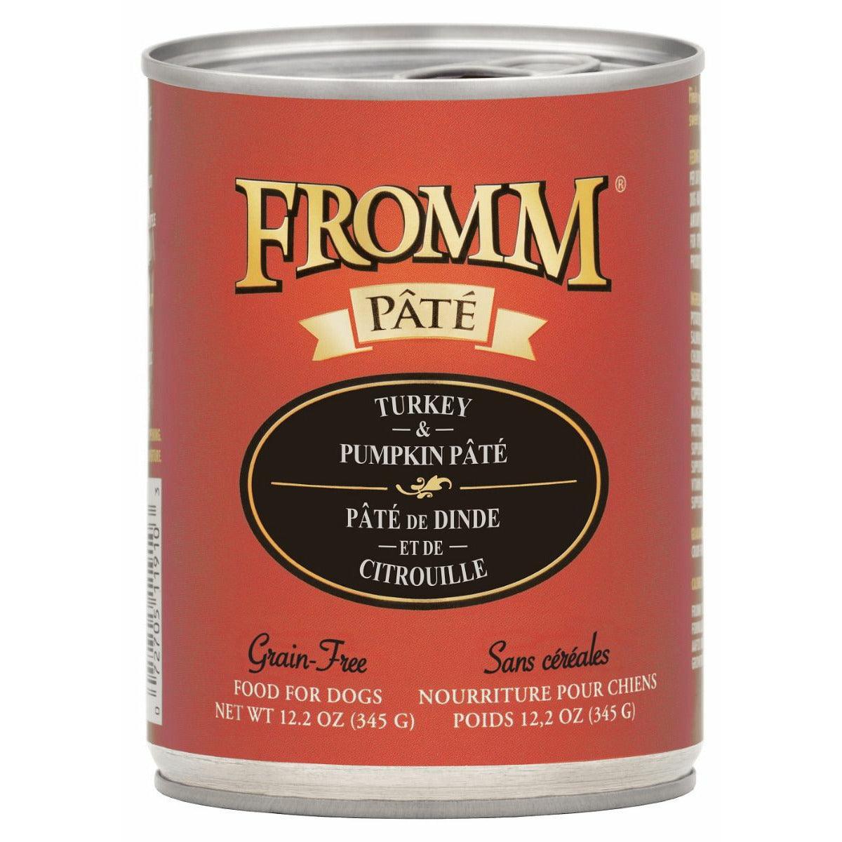 Fromm Four Star Canned Dog Food Turkey & Pumpkin Pate - 345g - Canned Dog Food - Fromm - PetMax Canada
