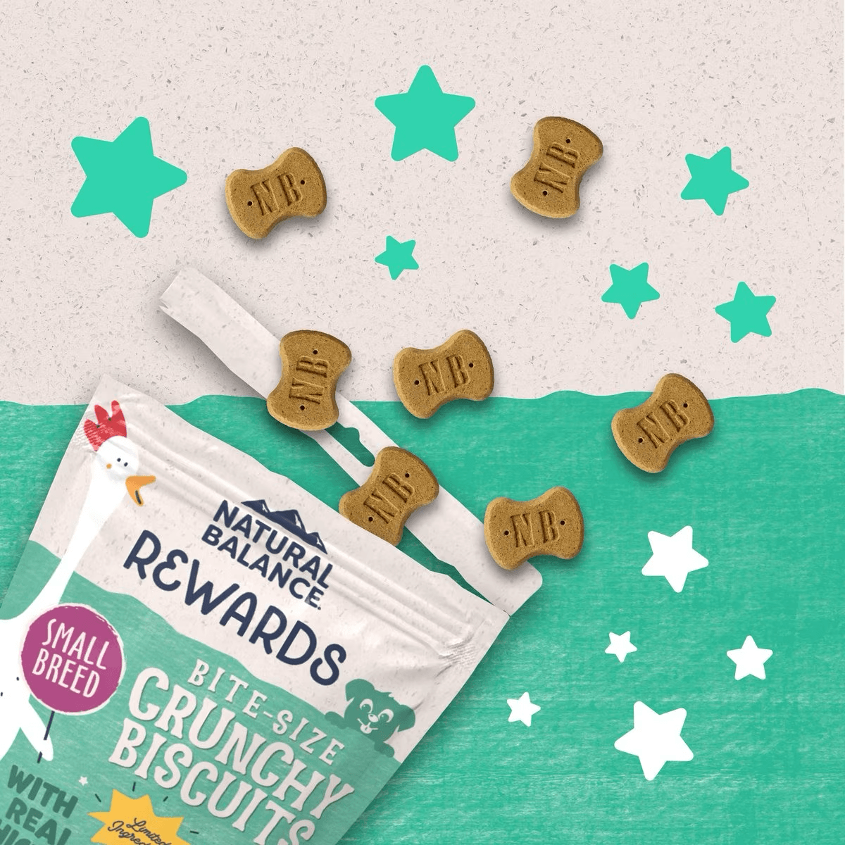 Natural Balance Rewards Crunchy Biscuits With Real Chicken Dog Treats - 227g - Dog Treats - Natural Balance - PetMax Canada