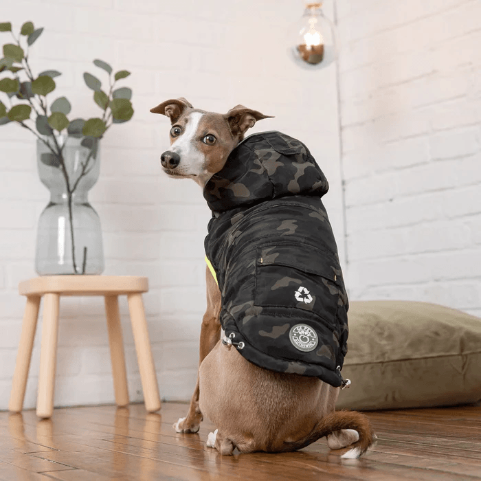 GF Pet Recycled Parka Camouflage For Dogs - X-Small - Coats - GF Pet - PetMax Canada
