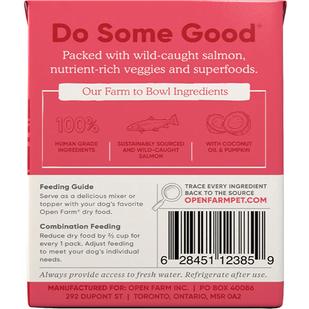 Open Farm Wet Dog Food Wild Caught Salmon Rustic Stew - 354g - Canned Dog Food - Open Farm - PetMax Canada