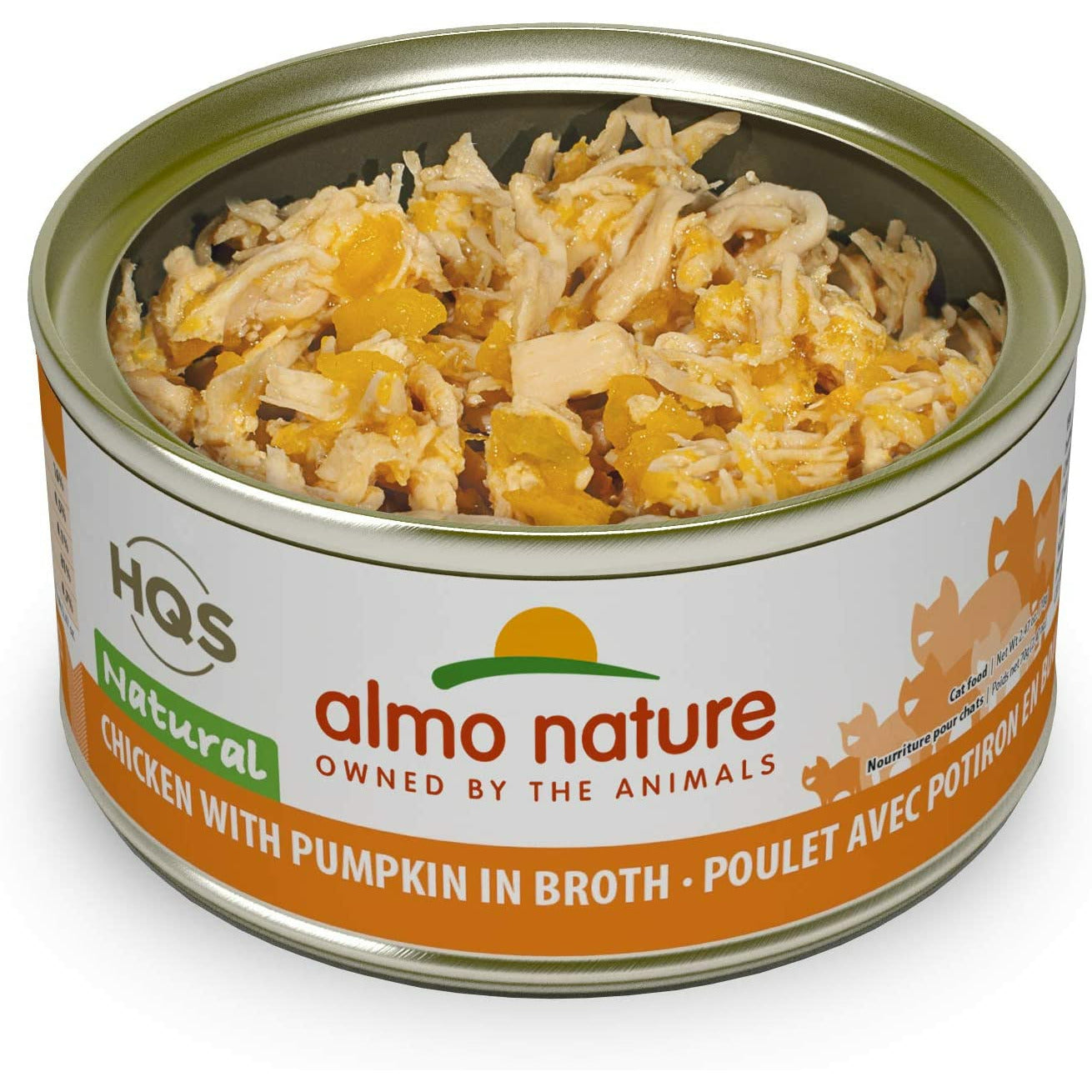 Almo Nature Natural Chicken With Pumpkin  Canned Cat Food  | PetMax Canada