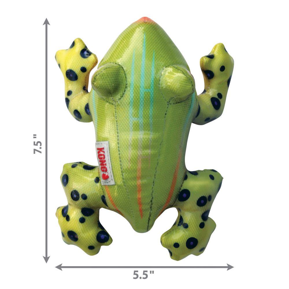 Kong Dog Toy Shieldz Tropics Frog - Medium - Dog Toys - Kong - PetMax Canada