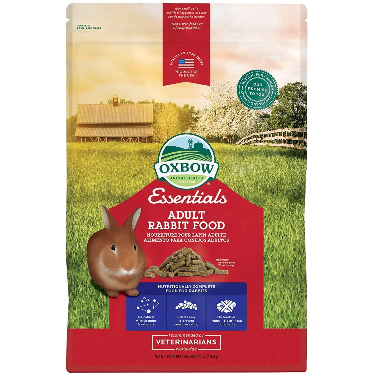 Oxbow Essentials Adult Rabbit Food - 5 lbs - Small Animal Food Dry - Oxbow - PetMax Canada