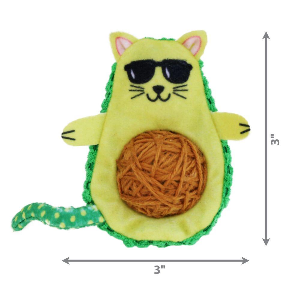 Kong Cat Toy Wrangler Avocado - Avocado - Cat Toys - Kong - PetMax Canada