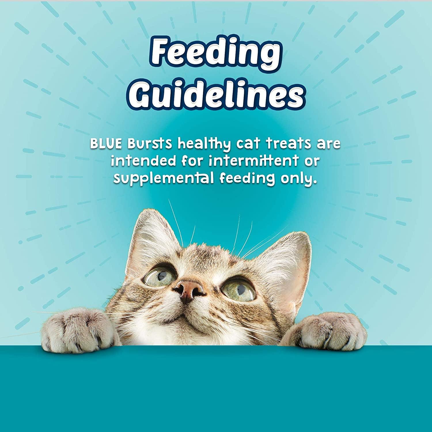 Blue Buffalo Bursts Crunchy Cat Treats Seafood Flavour - 56g - Cat Treats - Blue Buffalo - PetMax Canada