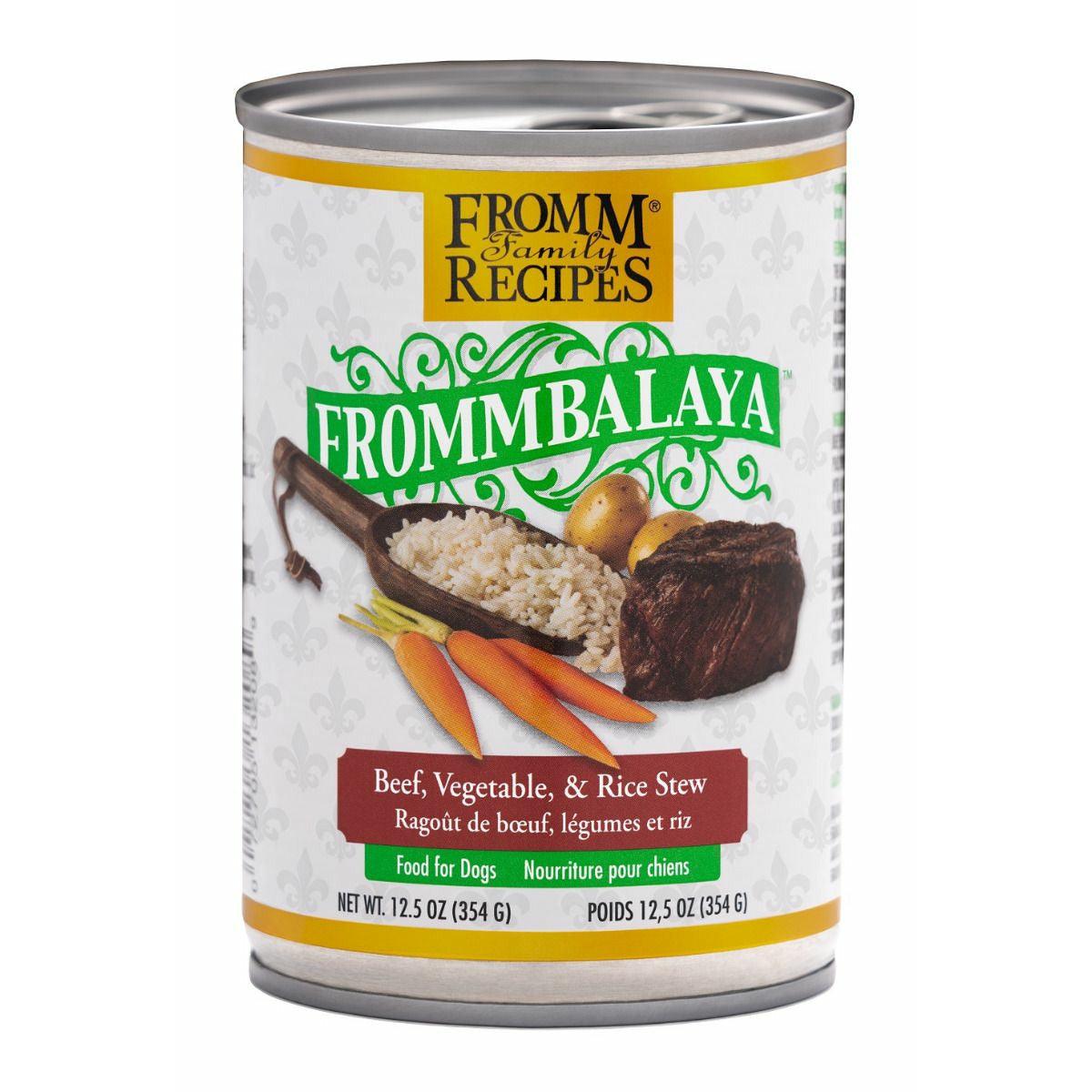 Frommbalaya Canned Dog Food Beef, Veg & Rice Stew - 354g - Canned Dog Food - Fromm - PetMax Canada