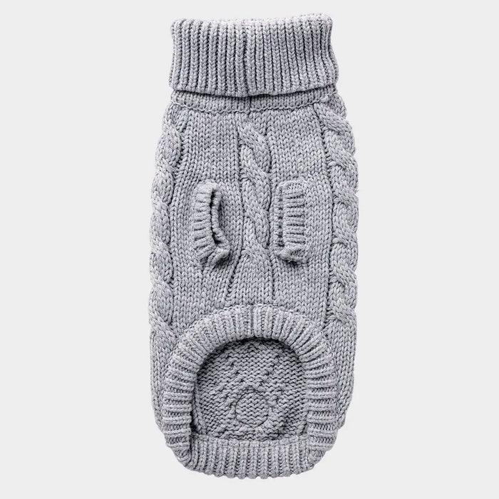 GF Pet Chalet Sweater Grey For Dogs - XX-Small - Sweaters - GF Pet - PetMax Canada