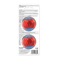Zeus Duo Dog Toy Ball With Squeaker - Small: 2 Pack - Dog Toys - Zeus - PetMax Canada