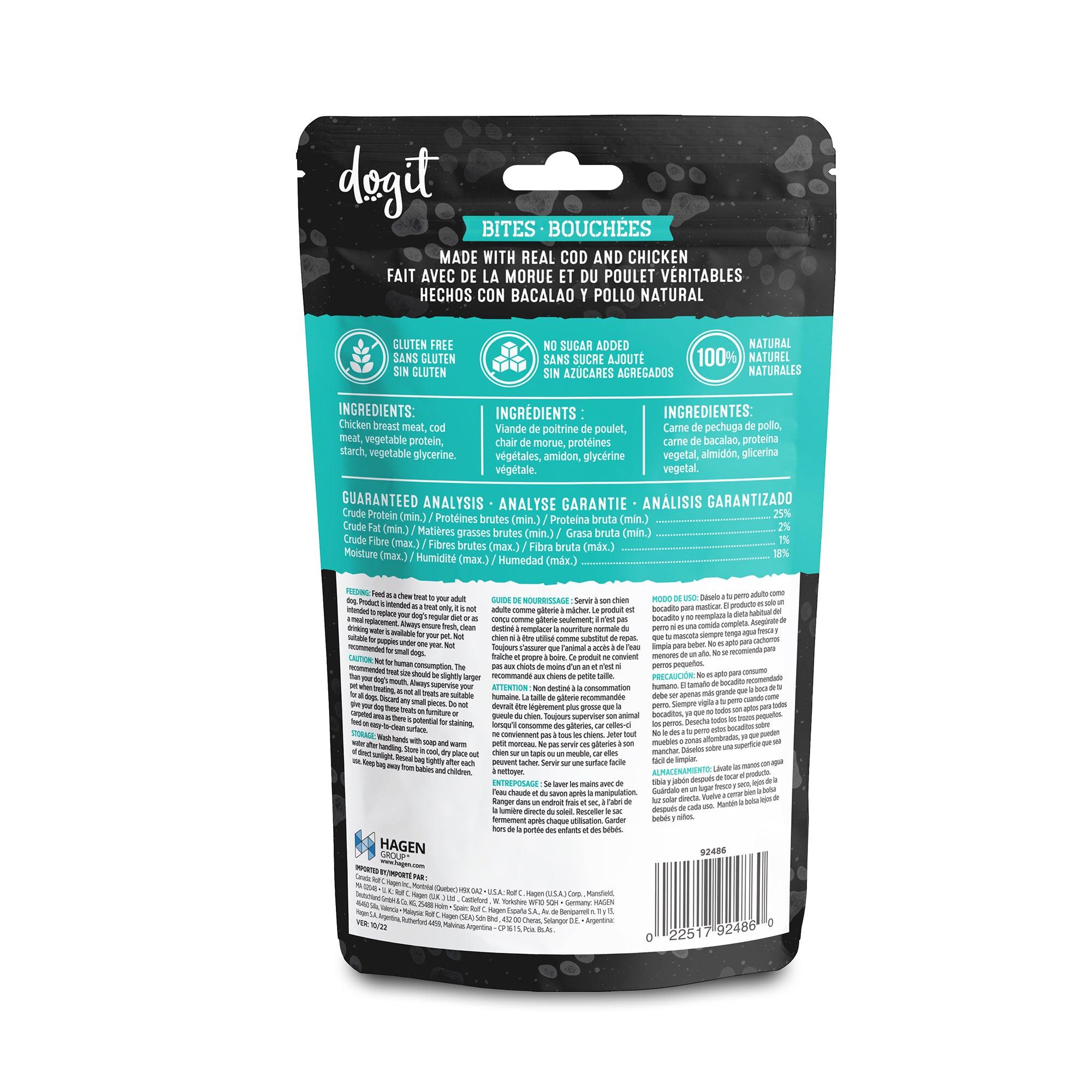 Dogit Snack Bar Dog Treats Cod & Chicken Bites - 150g - Dog Treats - Dogit - PetMax Canada