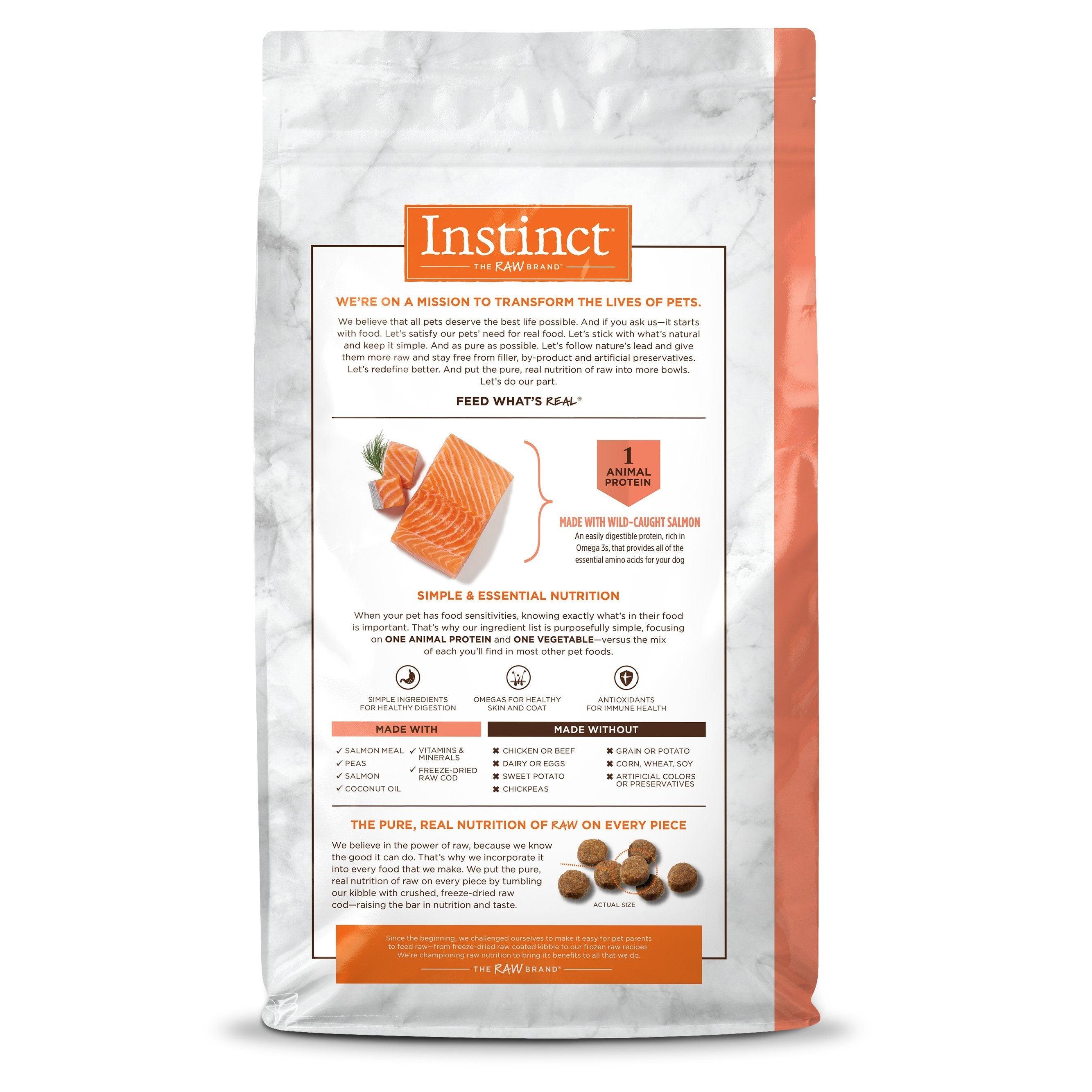 Instinct Dog Food Limited Ingredient Diet Grain Free Salmon Dry Dog Food - 1.81 Kg - Dog Food - Instinct - PetMax Canada