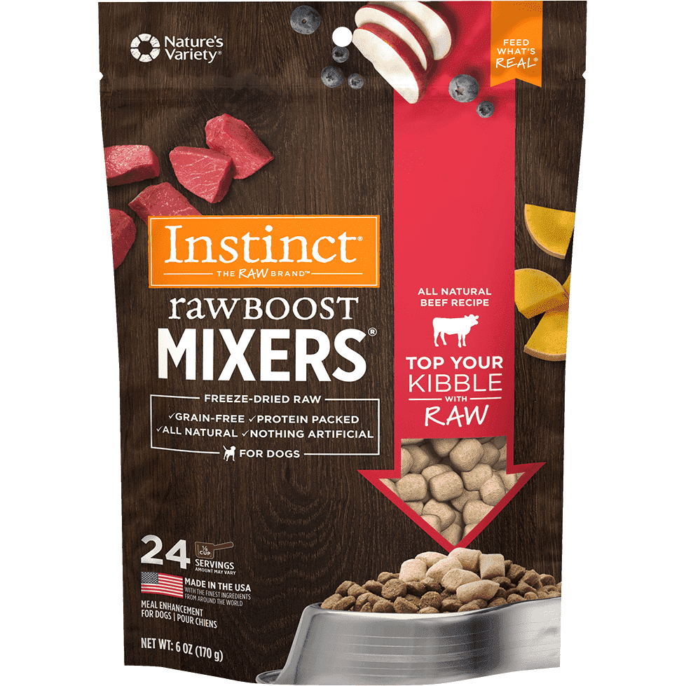 Instinct Dog Freeze Dried Raw Boost Mixers Beef