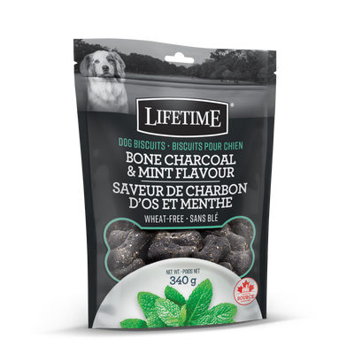 Lifetime Charcoal & Mint Flavour Dog Biscuits  Dog Treats  | PetMax Canada