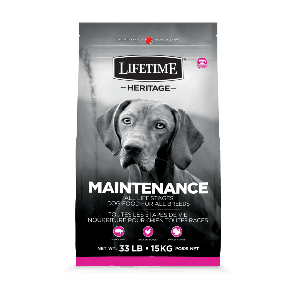 Lifetime Dog Food Heritage All Life Stages Maintenance - 15 Kg - Dog Food - Lifetime - PetMax Canada