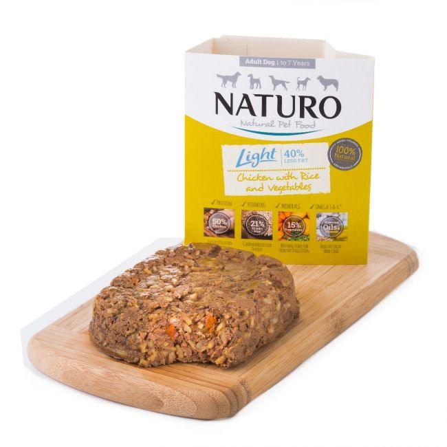 Naturo Canine Tray Wet Dog Food Light Chicken & Rice With Vegetables - 400g - Canned Dog Food - Naturo - PetMax Canada