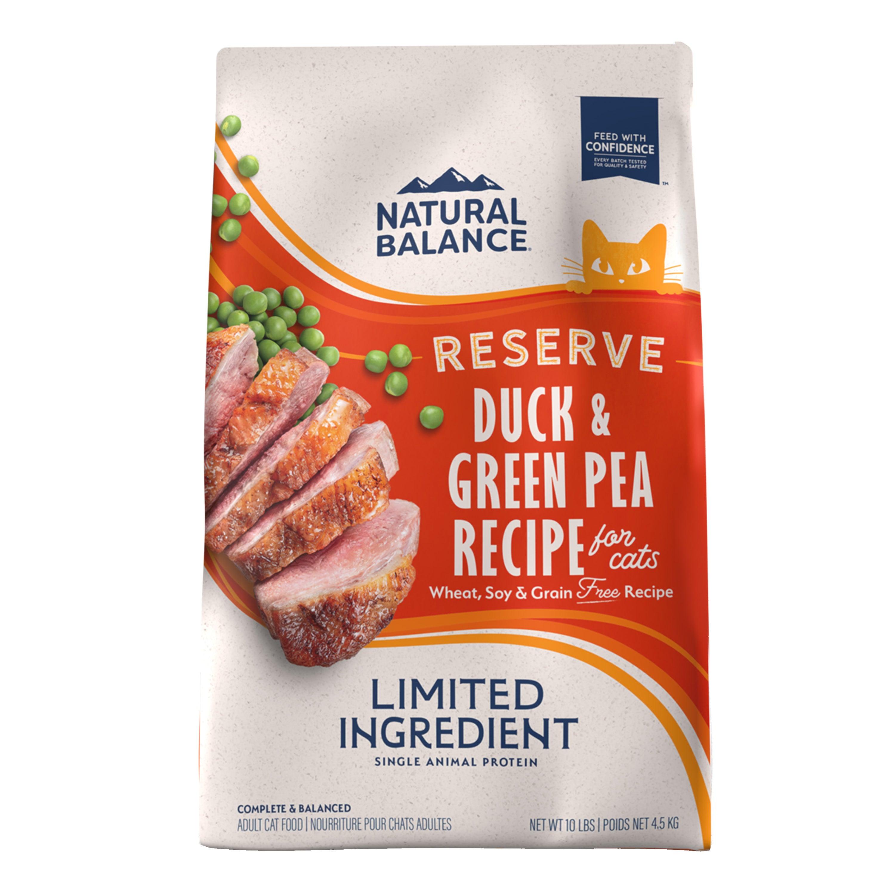 Natural Balance L.I.D. Cat Food Reserve Duck & Green Pea Recipe - 2.2 Kg - Cat Food - Natural Balance - PetMax Canada