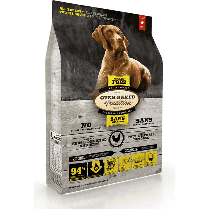 Oven-Baked Tradition Grain Free All Life Stages Chicken Dog Food - 2.27 Kg - Dog Food - Oven-Baked Tradition - PetMax Canada