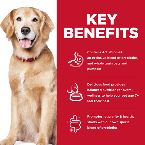 Hill's Science Diet Adult 7+ Perfect Digestion Chicken, Whole Oats & Brown Rice Recipe Dog Food - 1.59 Kg - Dog Food - Hill's Science Diet - PetMax Canada