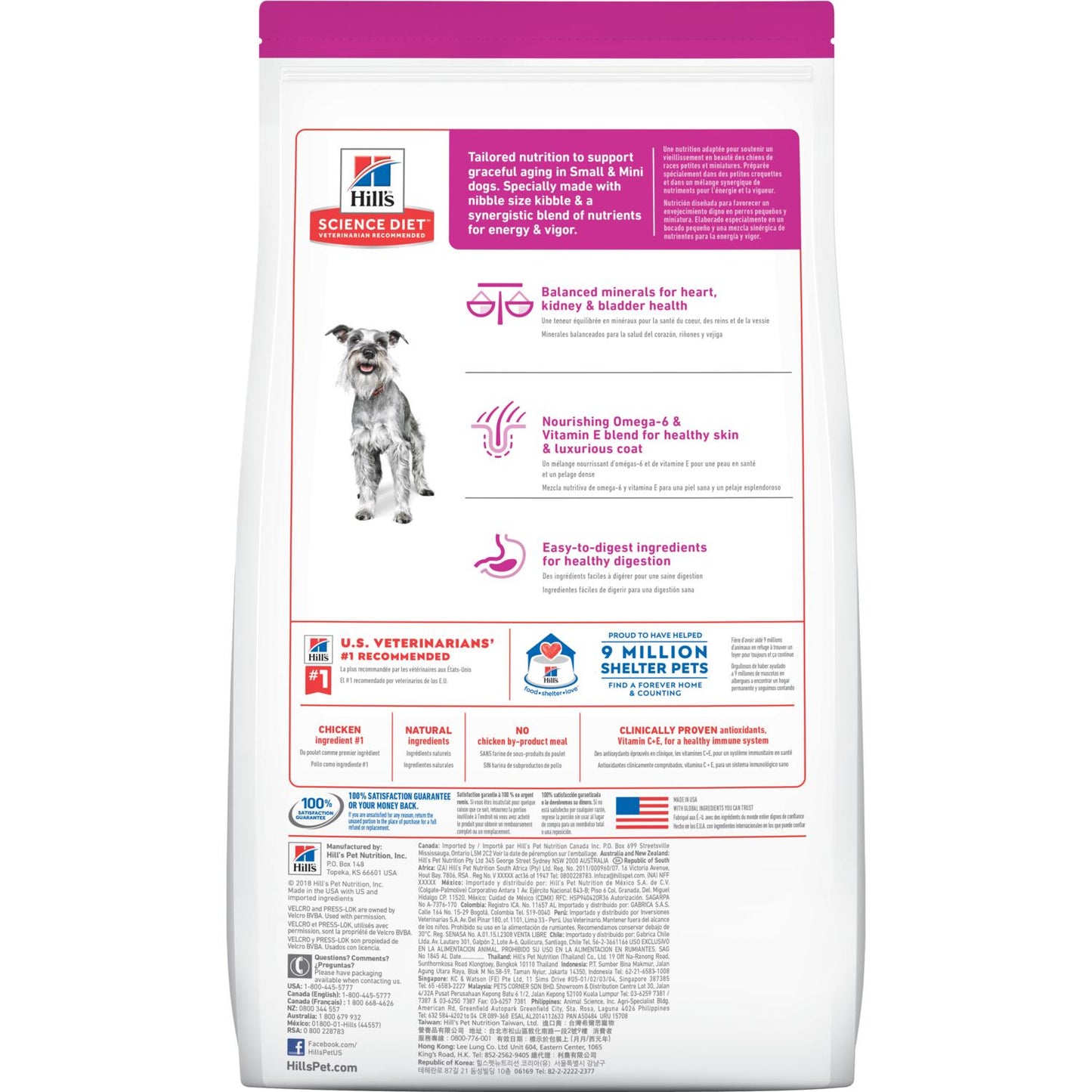 Hill's Science Diet Adult 7+ Small Paws Chicken Meal, Barley & Brown Rice Recipe dog food  Dog Food  | PetMax Canada