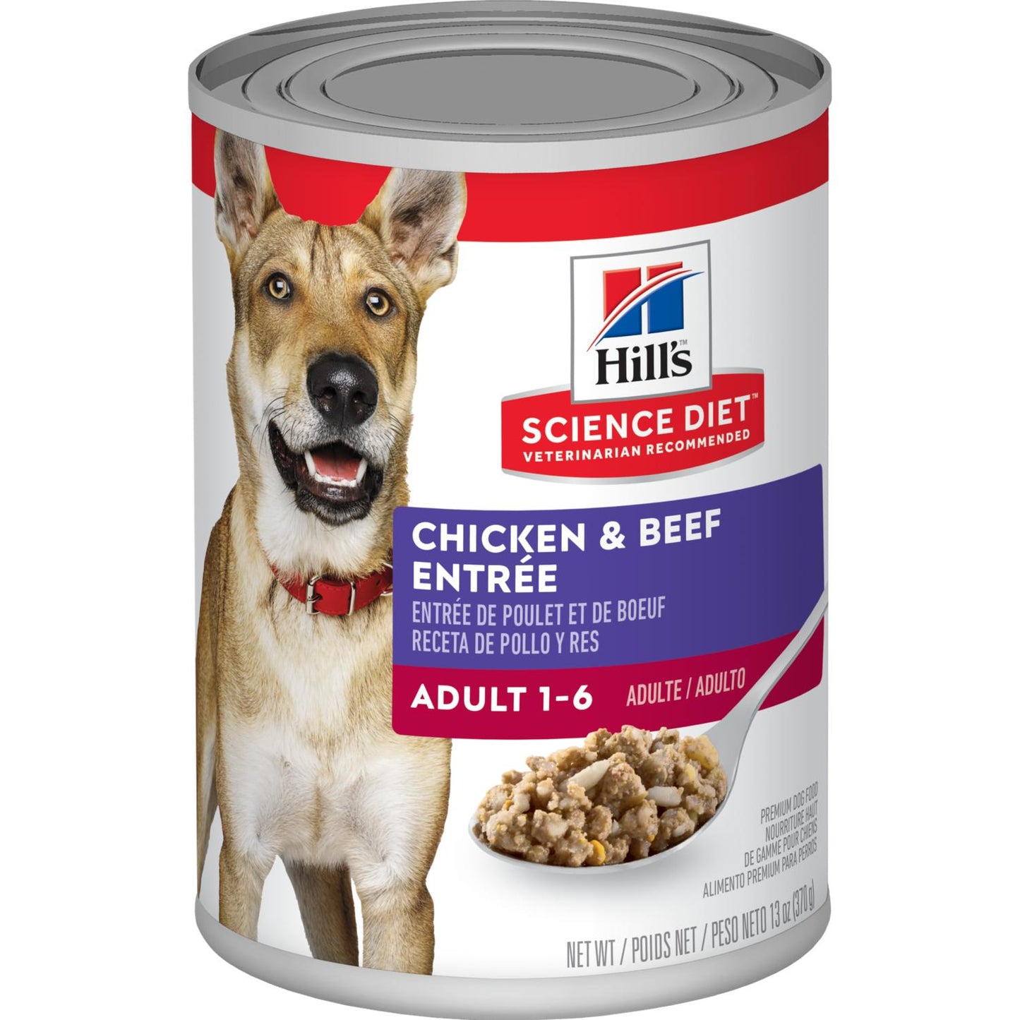 Hill's Science Diet Adult Chicken & Beef Entrée dog food  Canned Dog Food  | PetMax Canada