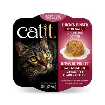CatIt Wet Cat Food Chicken Dinner With Duck & Potato - 80g - Canned Cat Food - Catit - PetMax Canada