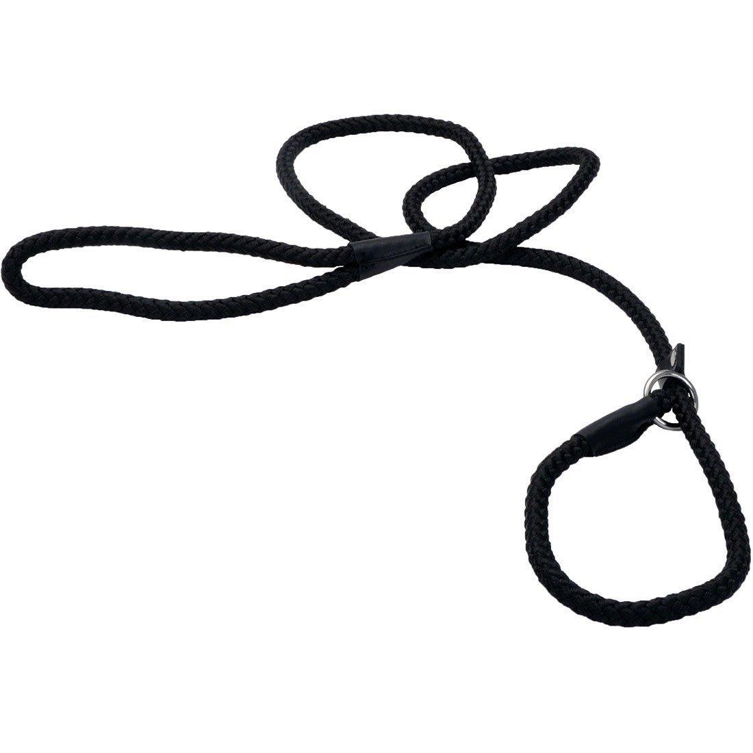 Coastal Rope Slip Lead For Dogs - 6' / Black - Leashes - Coastal Pet Products Inc. - PetMax Canada