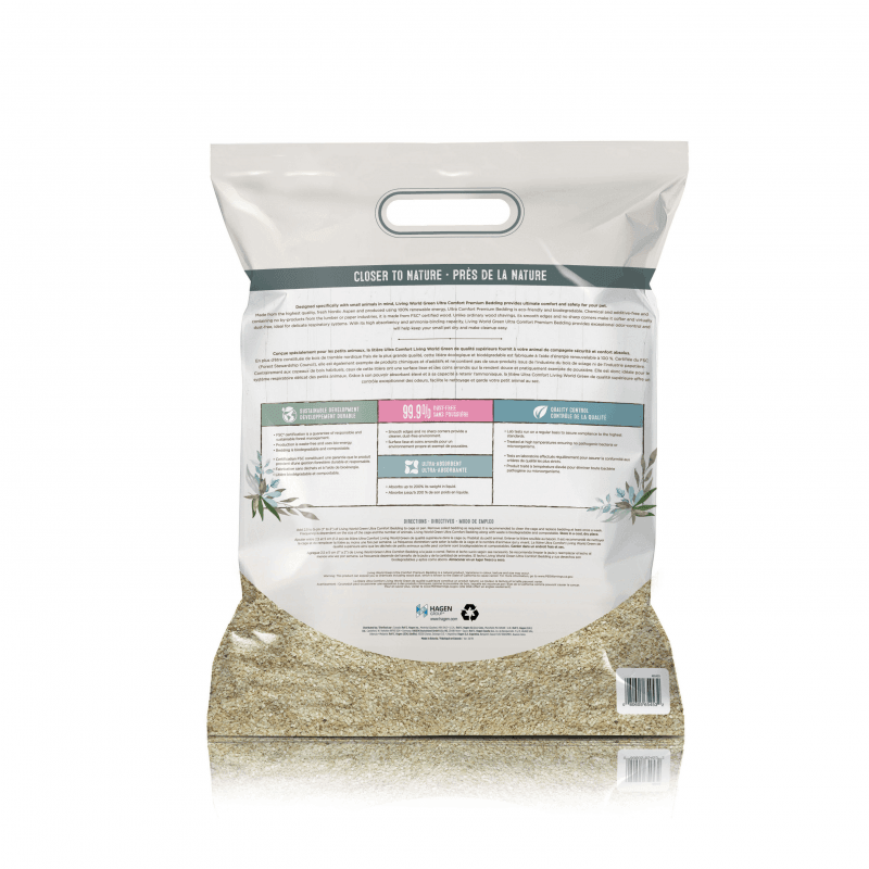 Living World Green Supersoft Ultra Comfort Premium Bedding - 10L - Small Animal Litter - Living World - PetMax Canada