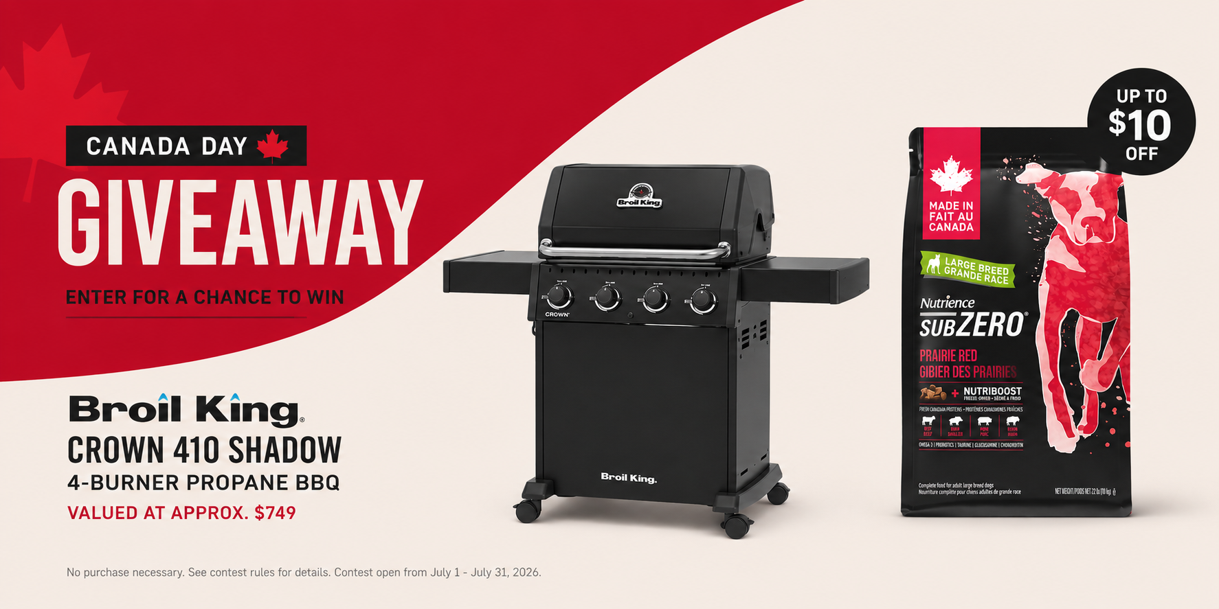 Nutrience Broil King BBQ Giveaway