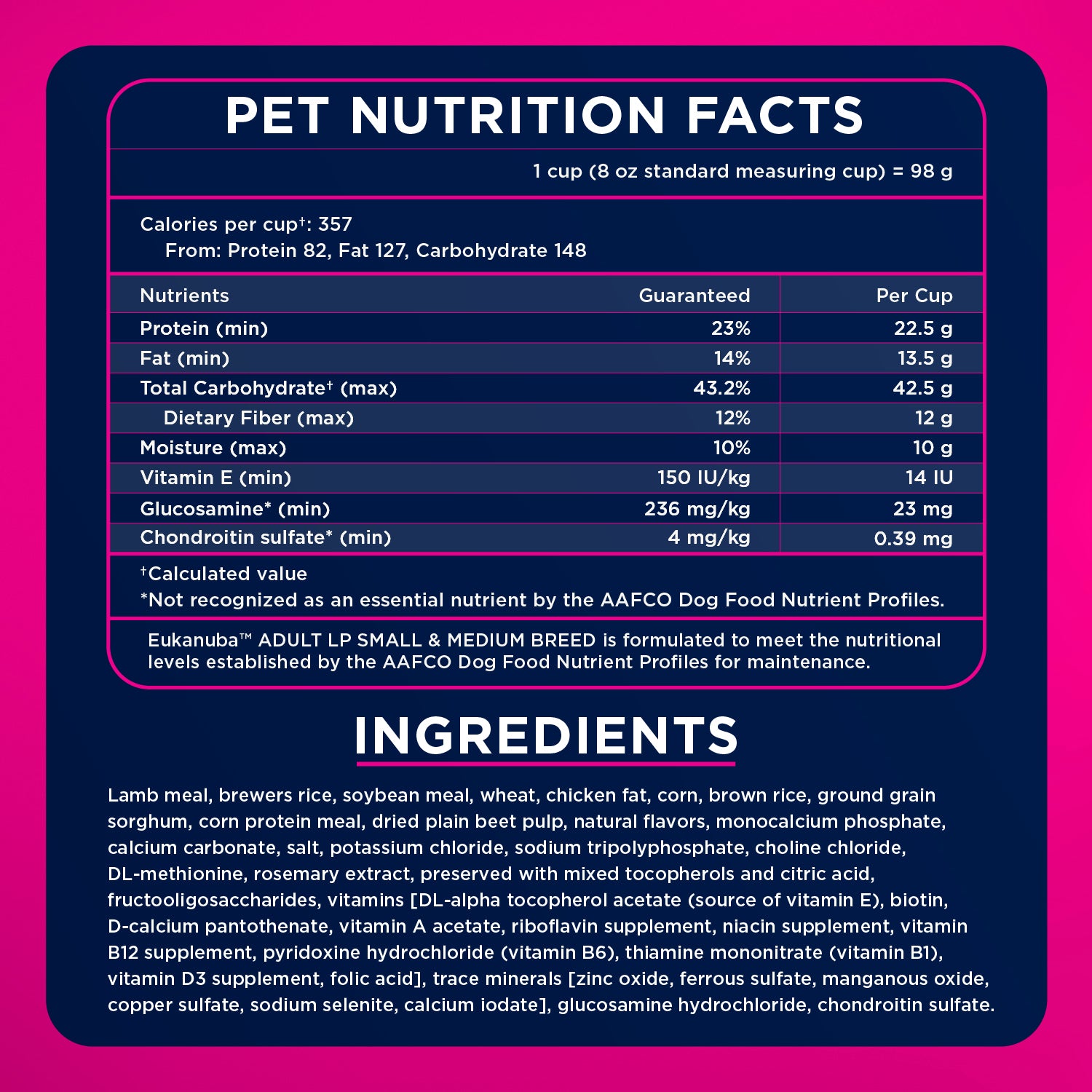 Eukanuba Dog Food Adult Lamb