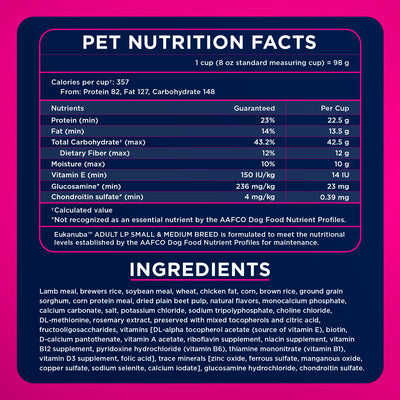 Eukanuba Dog Food Adult Lamb