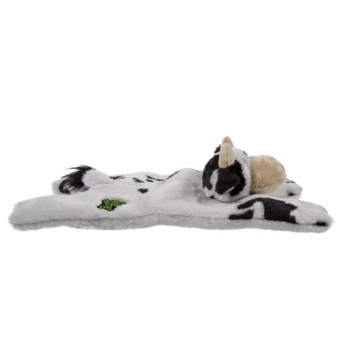 goDog Flatties Chew Guard Barnyard Buddie Cow Dog Toy - Dog Toys - goDog - PetMax Canada